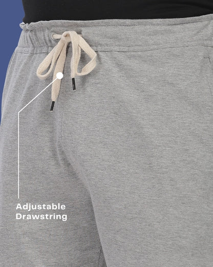 Everyday Cotton Shorts in Pebble Grey