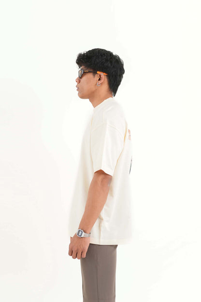 Beautiful Cream Oversized T-Shirt