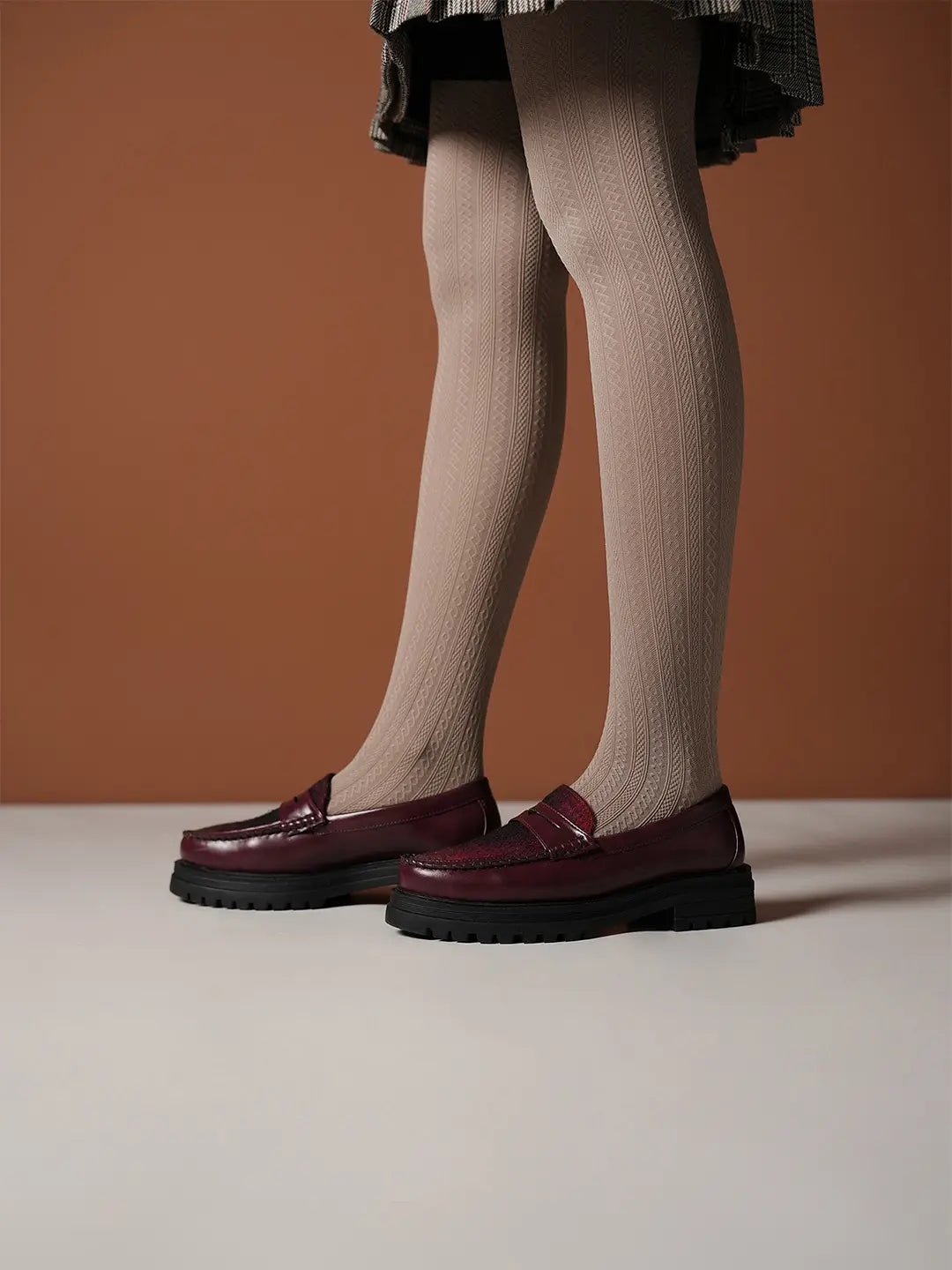 Theater Women Dr. Storm Cherry Chunky Penny Loafers