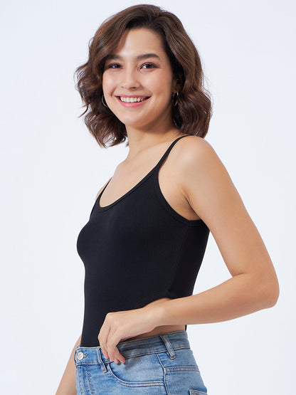 Ribbed High Cut Bodysuit