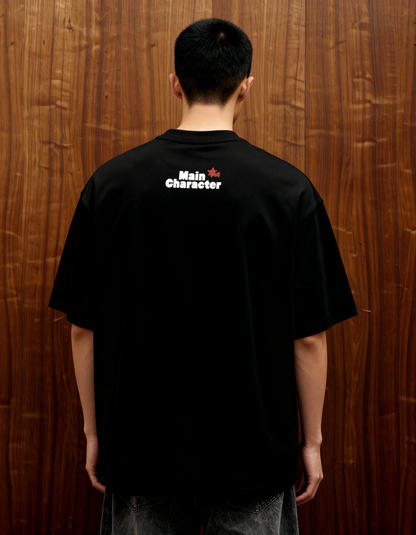 Aura Black Oversized T Shirt
