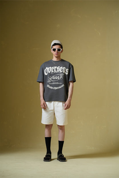 Overseas Smokey Grey Oversized T-Shirt