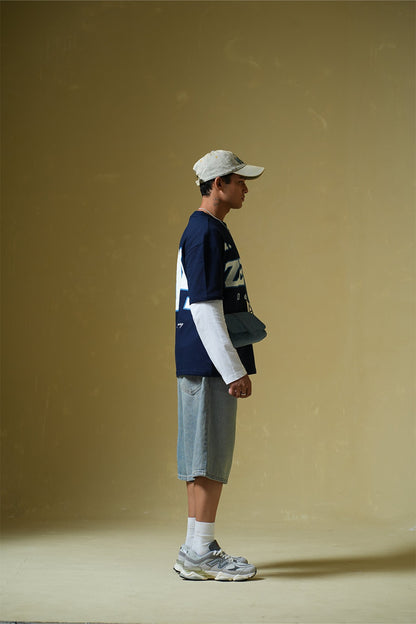 Zeus Navy blue oversized t-shirt