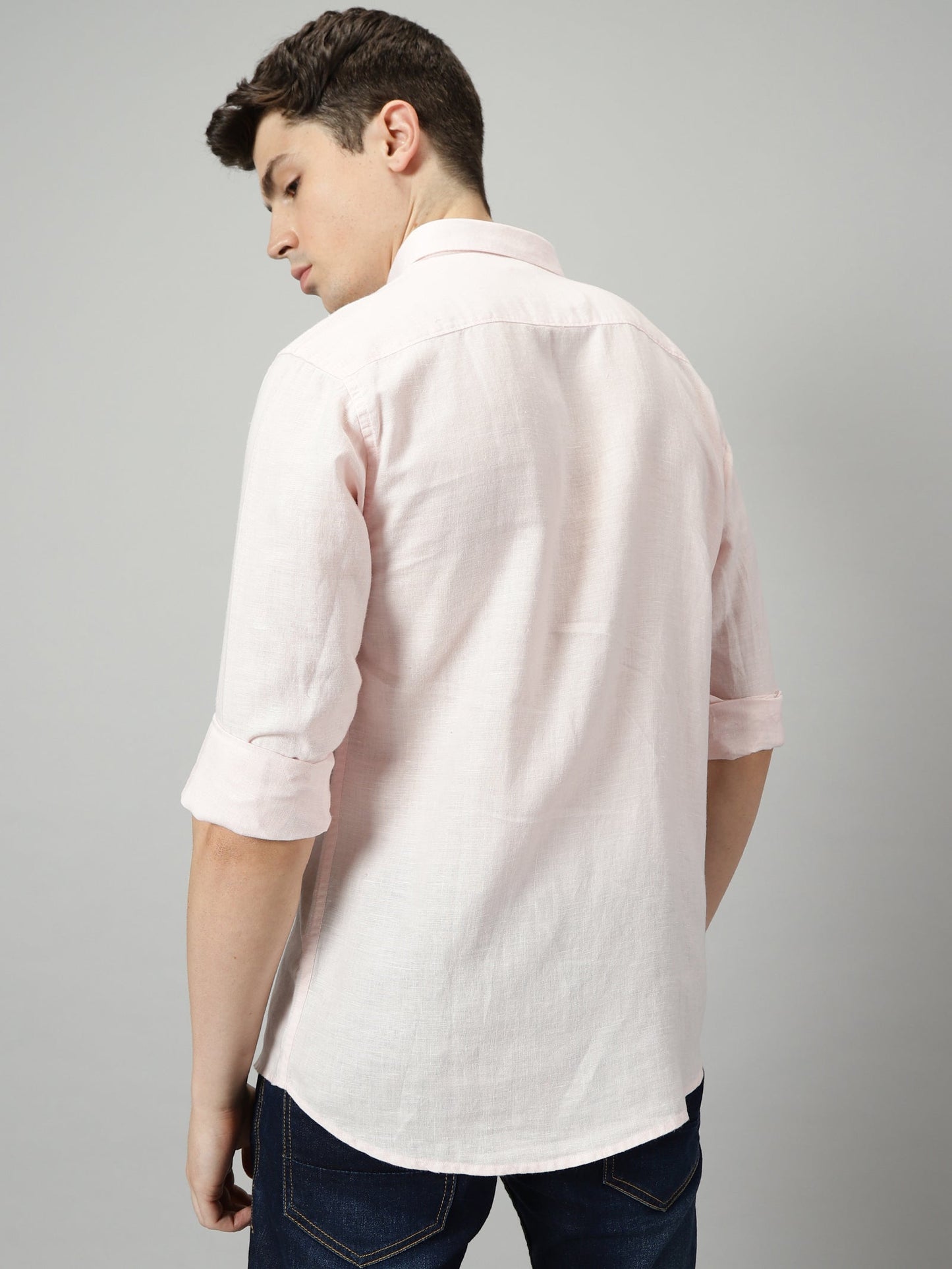 Pink Onyx Pure Linen Shirt