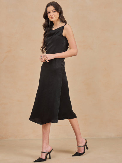 Cowl Neck Midi Dress