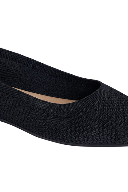 Neeman's Plush Square Ballerinas for Women | Flats & Slip On Casual Shoes | Comfortable & Flexible