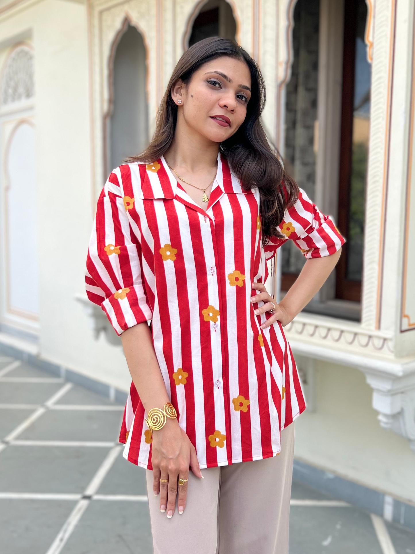 Scarlet Red Retro Shirt