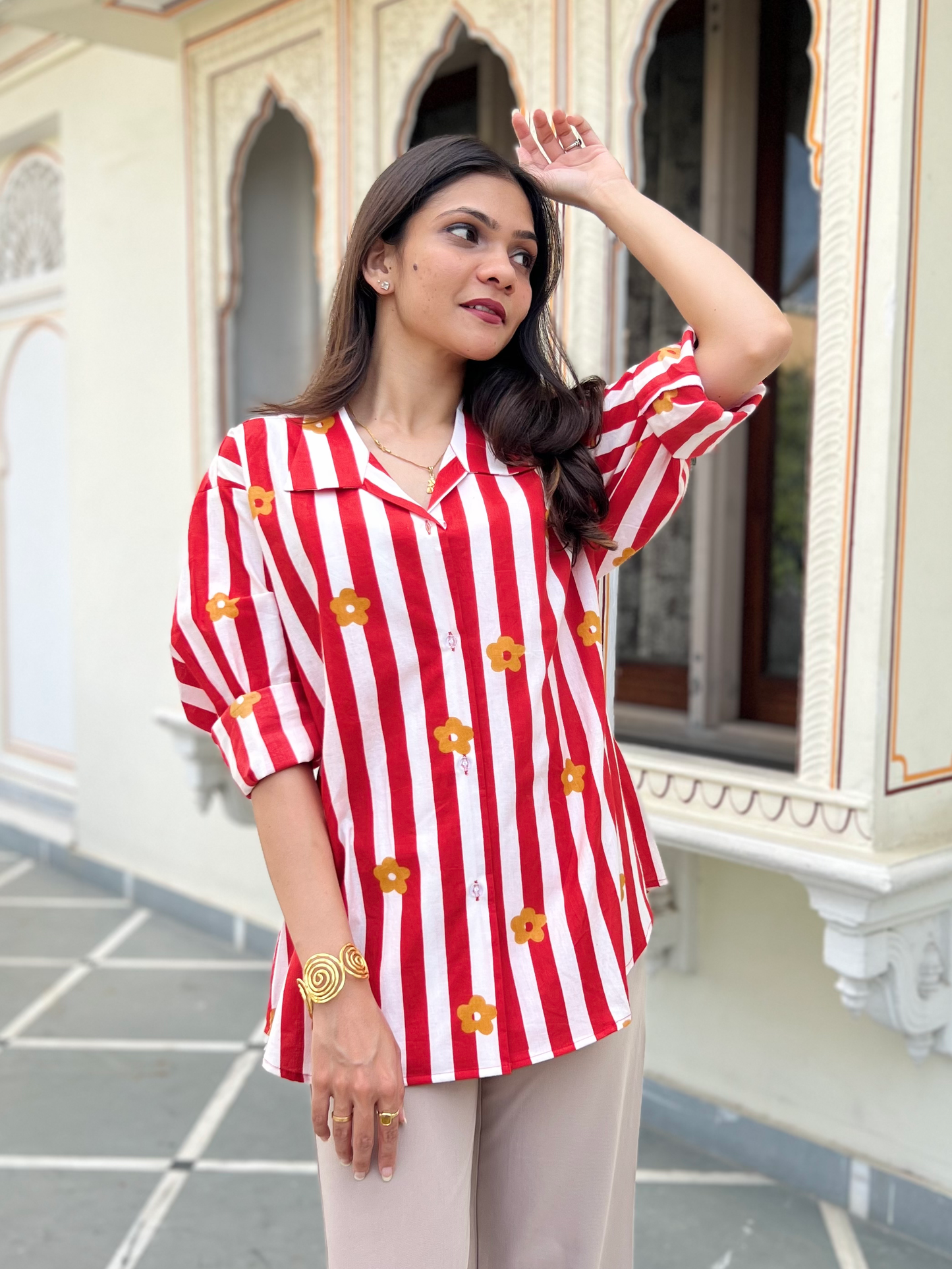 Scarlet Red Retro Shirt