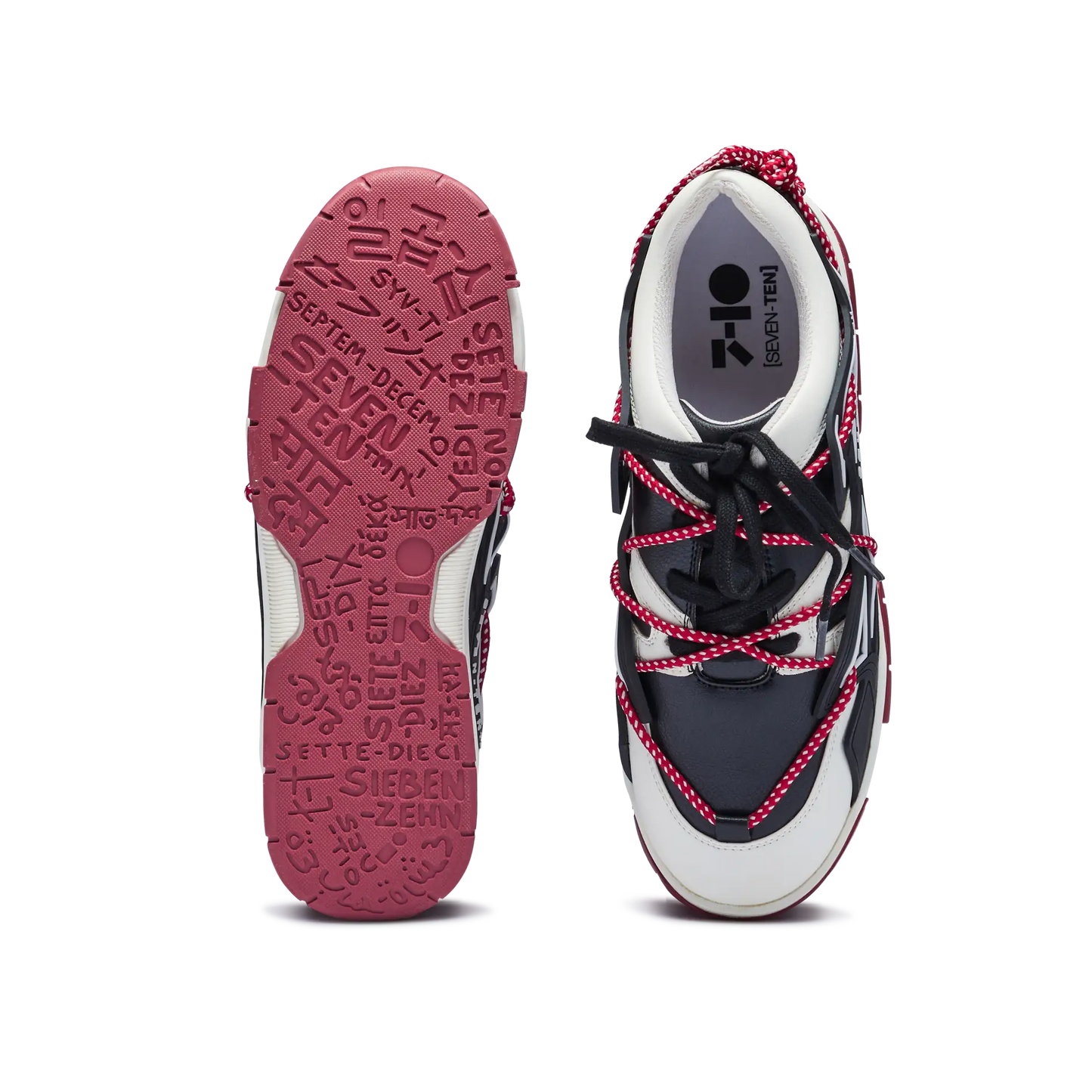 738 Deep Red Magma Low-Top Sneakers