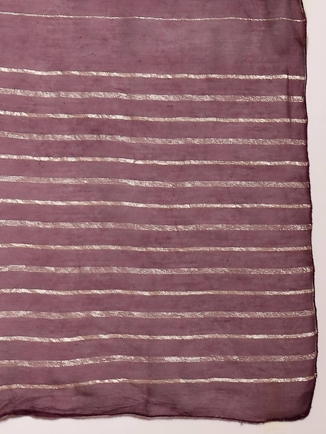 Ethnic Motifs Embroidered Thread Work Straight Kurta With Trousers & Dupatta