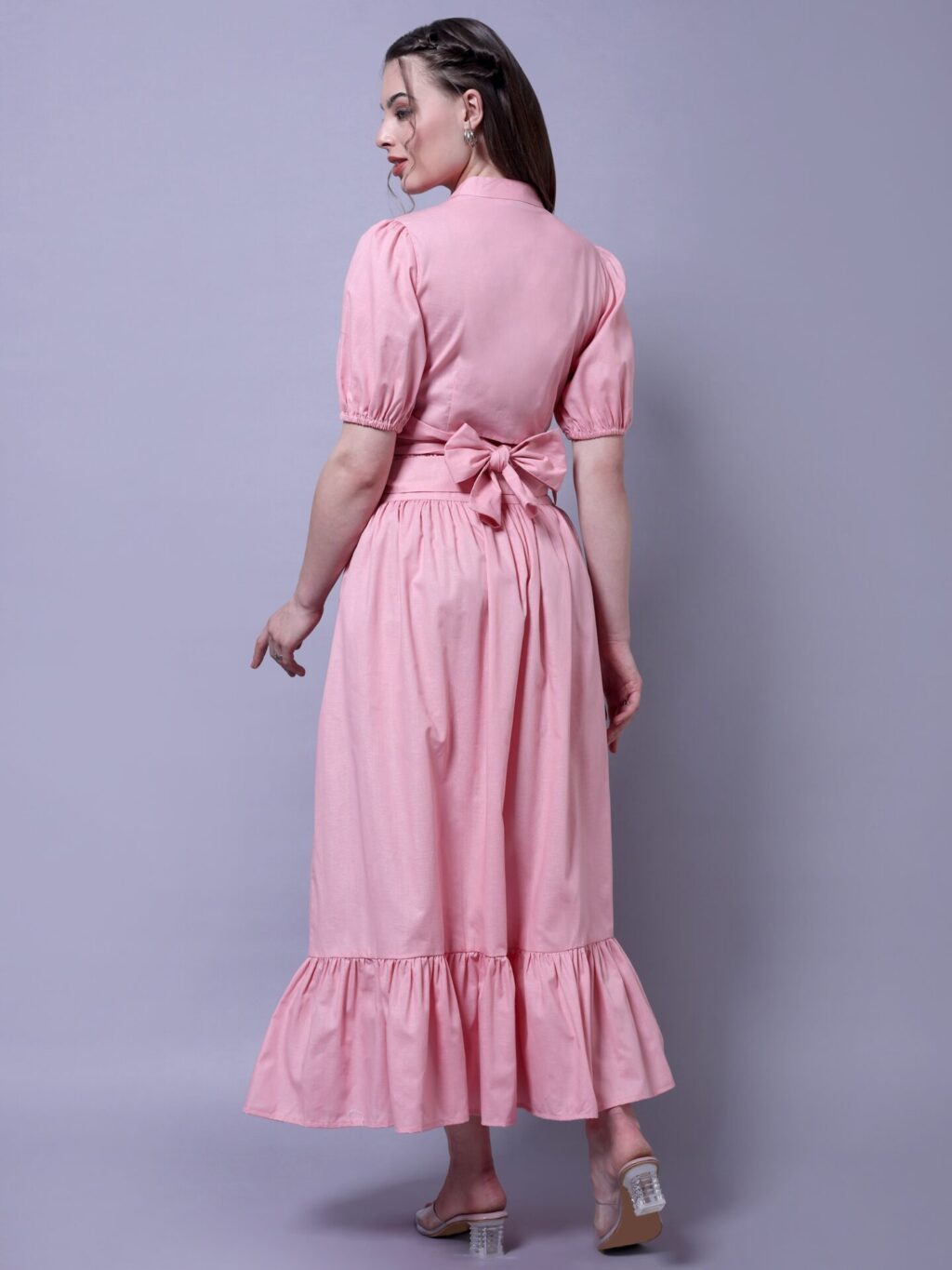 Gathered Maxi Co-ord Set | Pink