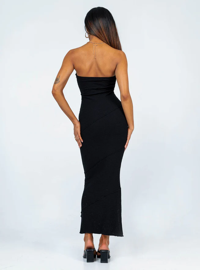 MWB Tube Midi Dress Black