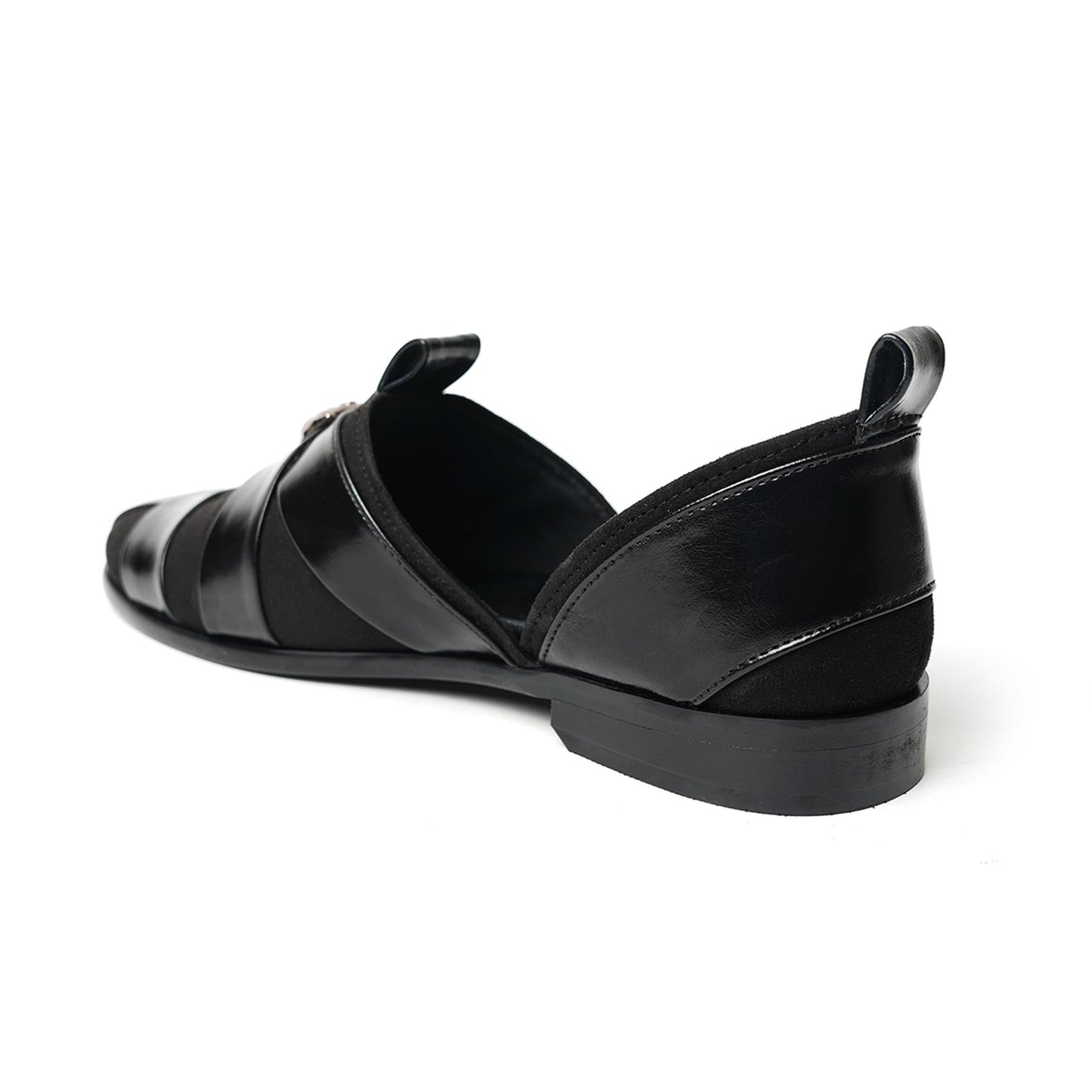 Monkstory Criss Cross Slip-On Sandal - Black