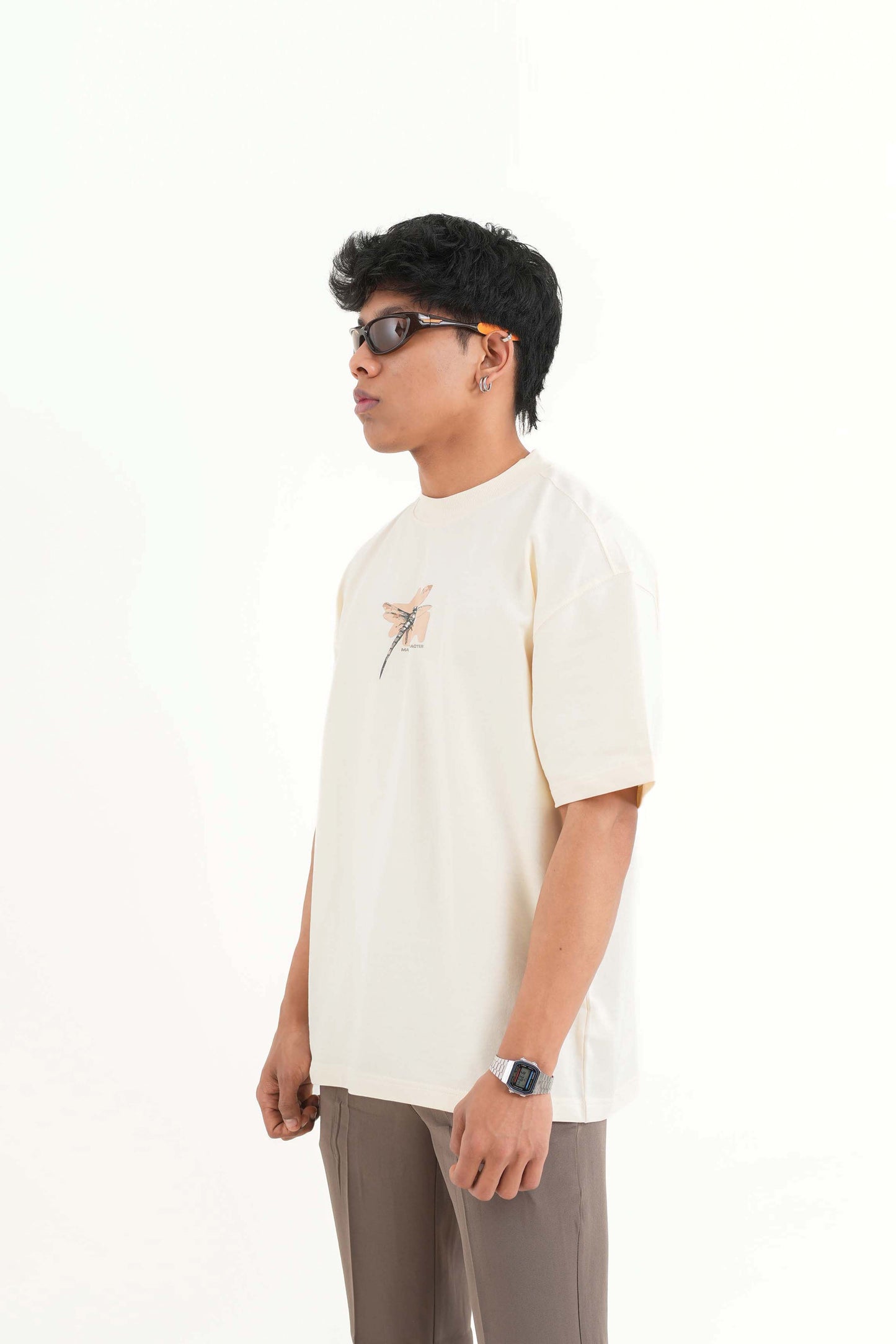 Beautiful Cream Oversized T-Shirt