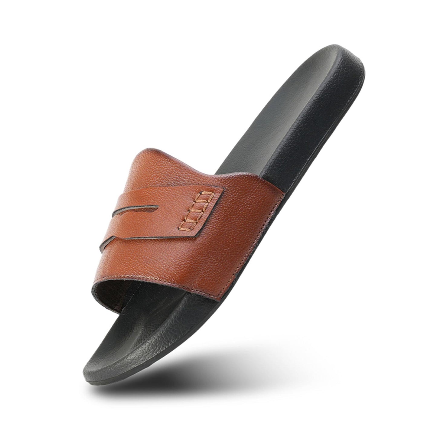 Monkstory Old Money Minimalist Sliders - Tan