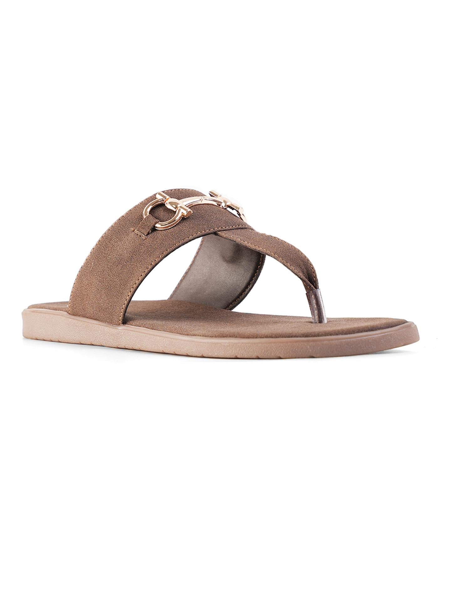 T-Rad Luxe Horsebit Sandals - Brown