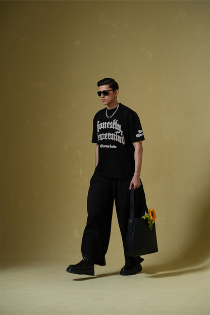 Nevermind Black Oversized T-shirt