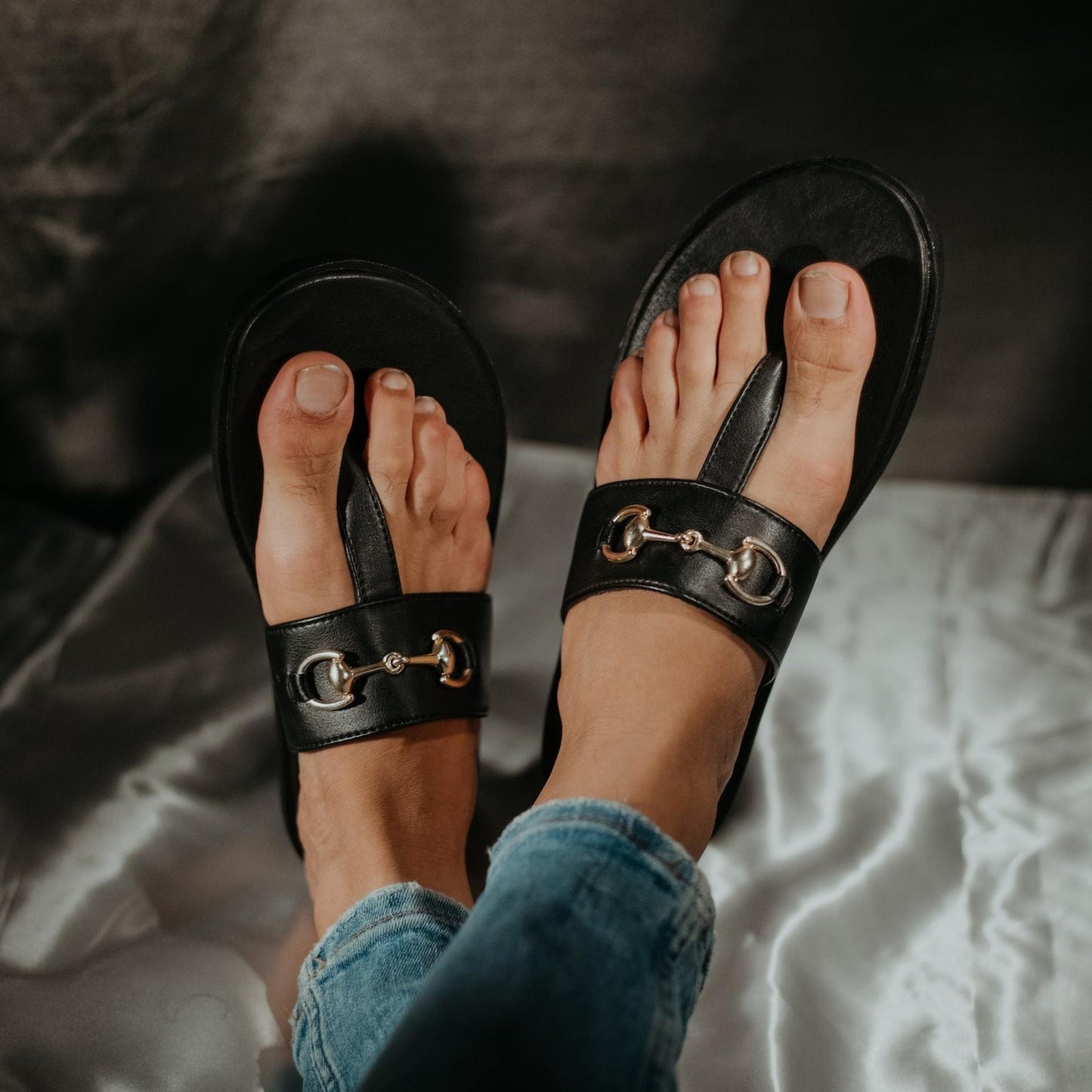 T-Rad Horsebit Sandals - Black