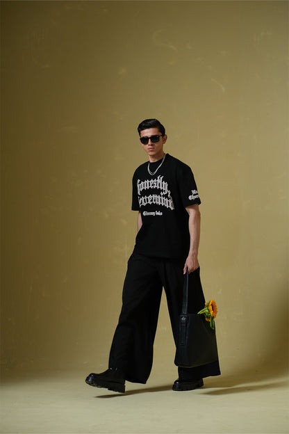 Nevermind Black Oversized T-shirt