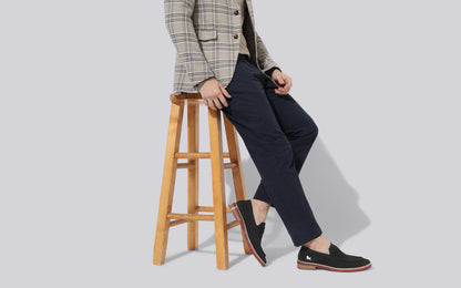 Neeman's Block Heel Loafers for Mens | Breathable Knit Upper Comfortable & Flexible EVA Sole