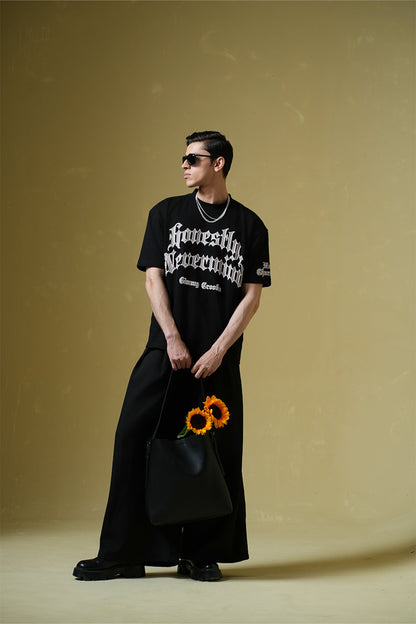 Nevermind Black Oversized T-shirt