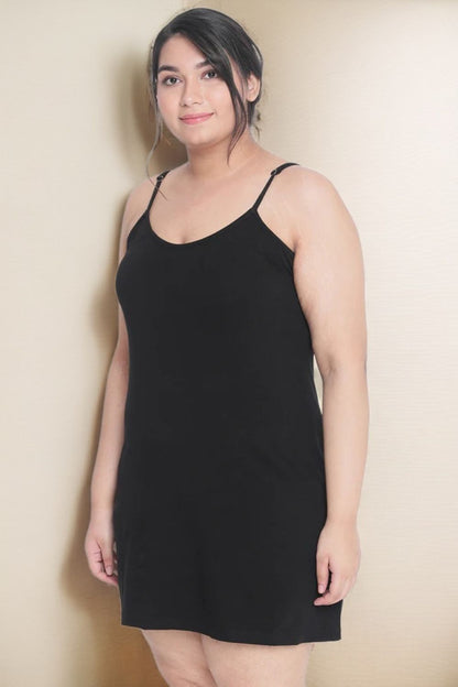 Black Basic Full Slip