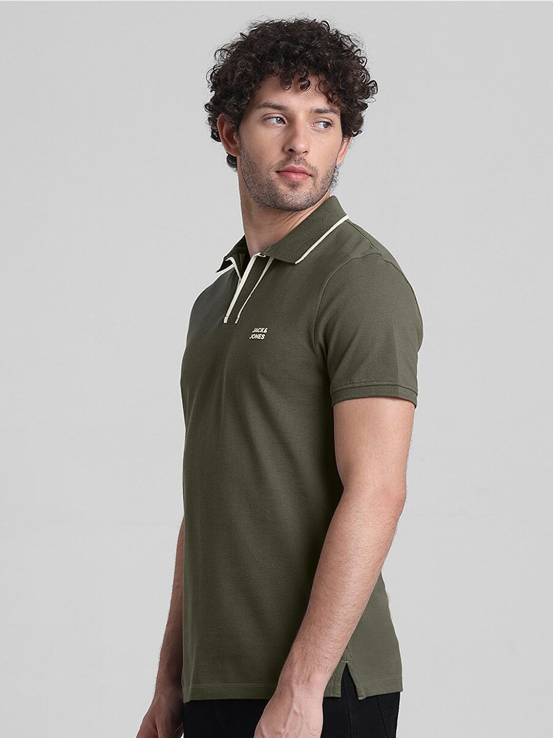 Cotton Polo Collar Slim Fit T-shirt