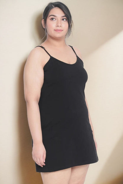 Black Basic Full Slip