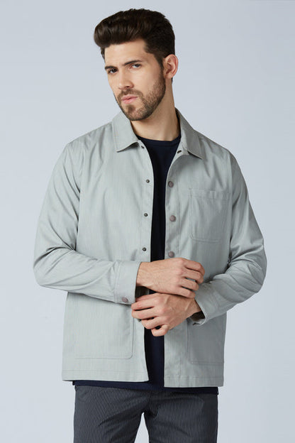 Soft Touch Grey Everyday Shacket