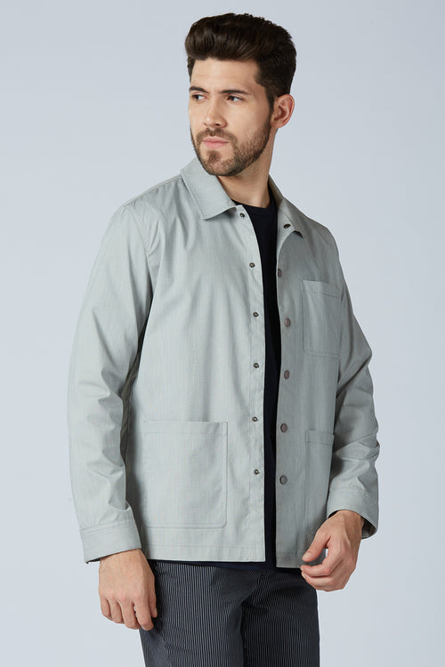 Soft Touch Grey Everyday Shacket
