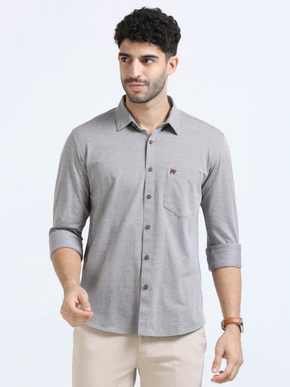 Brownstone Houndstooth Knit Shirt