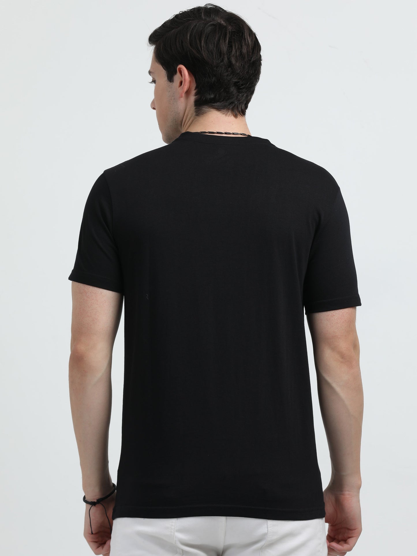 Indo Cotton Men's Printed Crew Neck T-Shirt