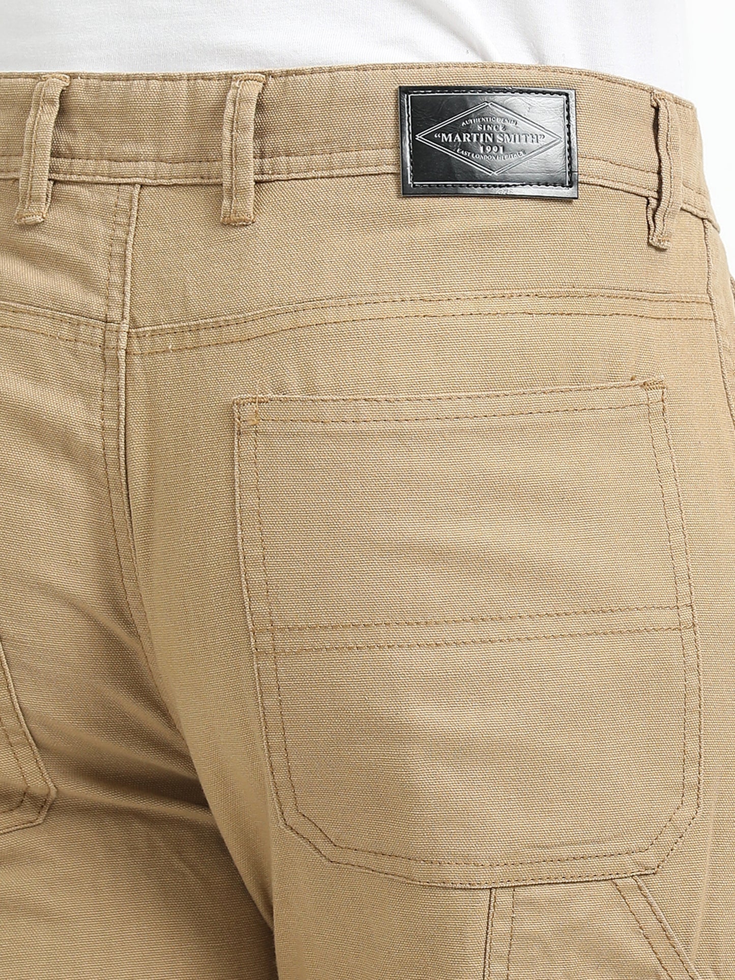 Beige Carpenter Trousers