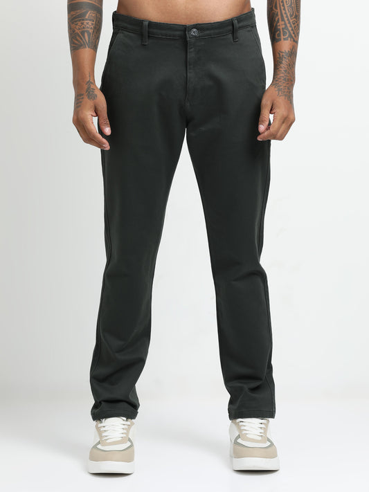 REGULAR FIT SOLID TROUSER