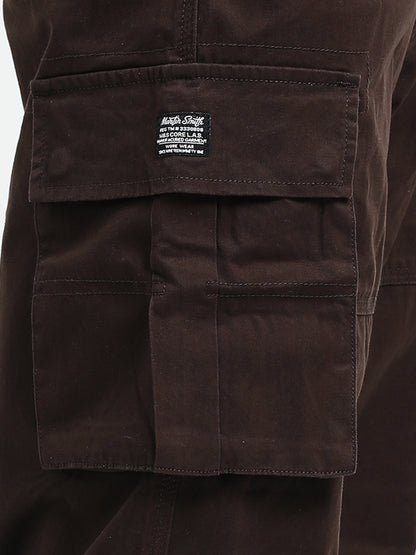 Brown woven cargos