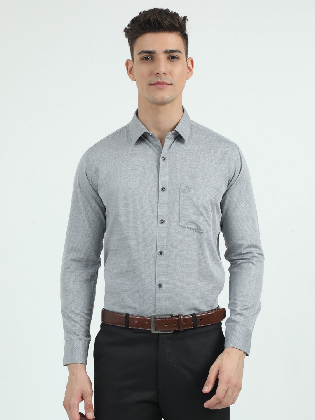 Ash Grey Formal Shirt