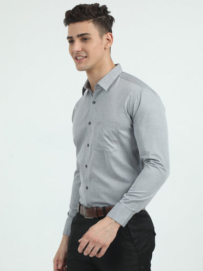 Ash Grey Formal Shirt