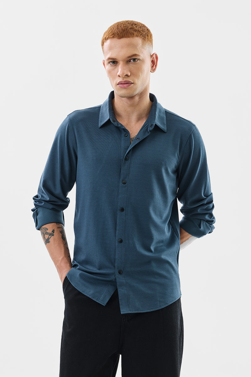 Madrigo Dark Teal Blue Shirt