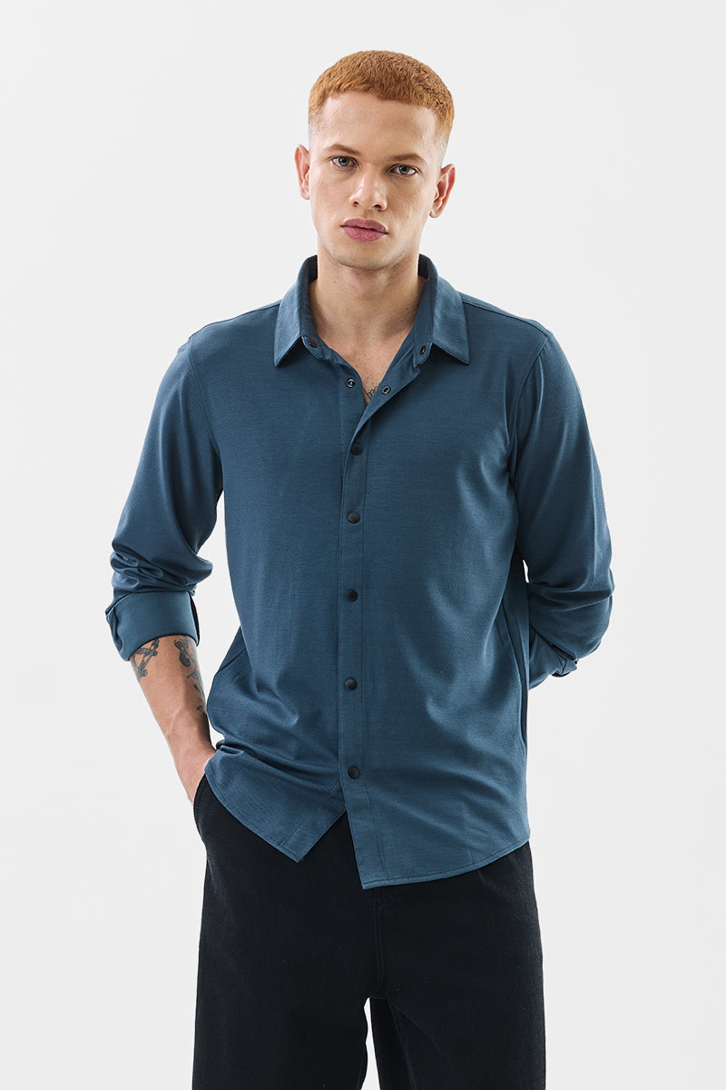 Madrigo Dark Teal Blue Shirt