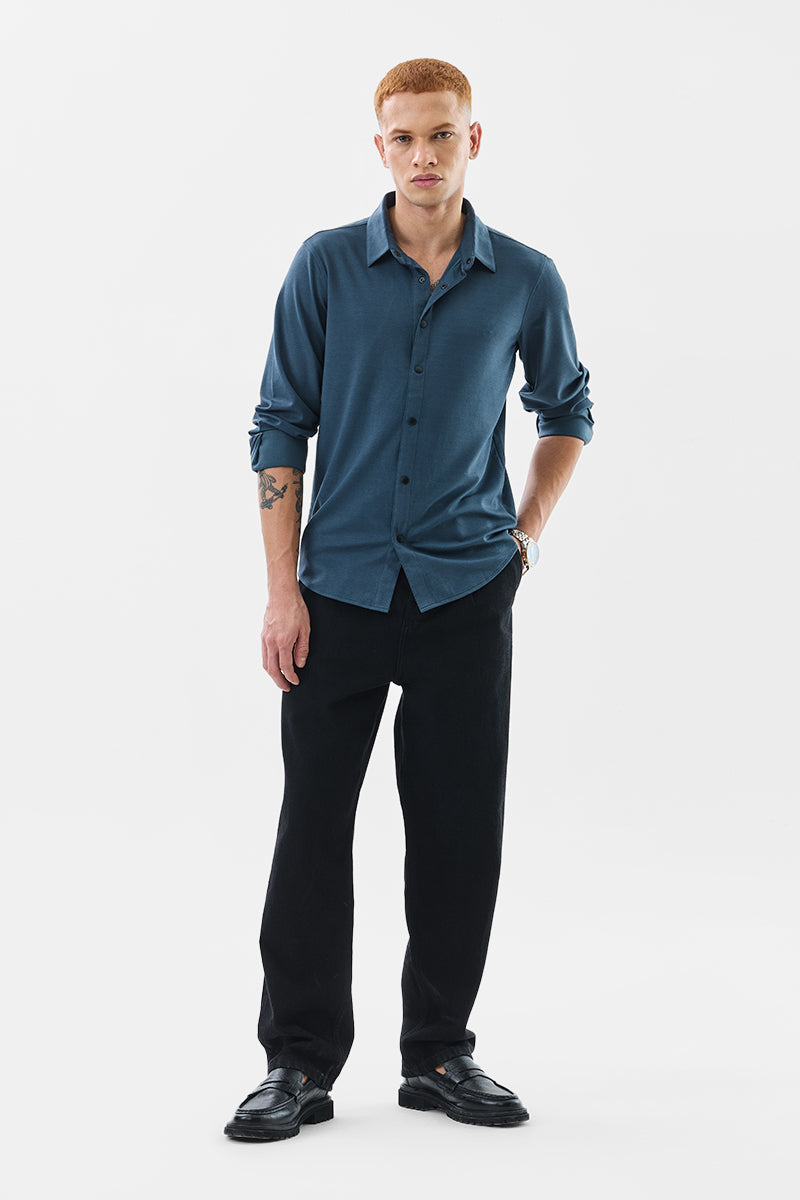 Madrigo Dark Teal Blue Shirt