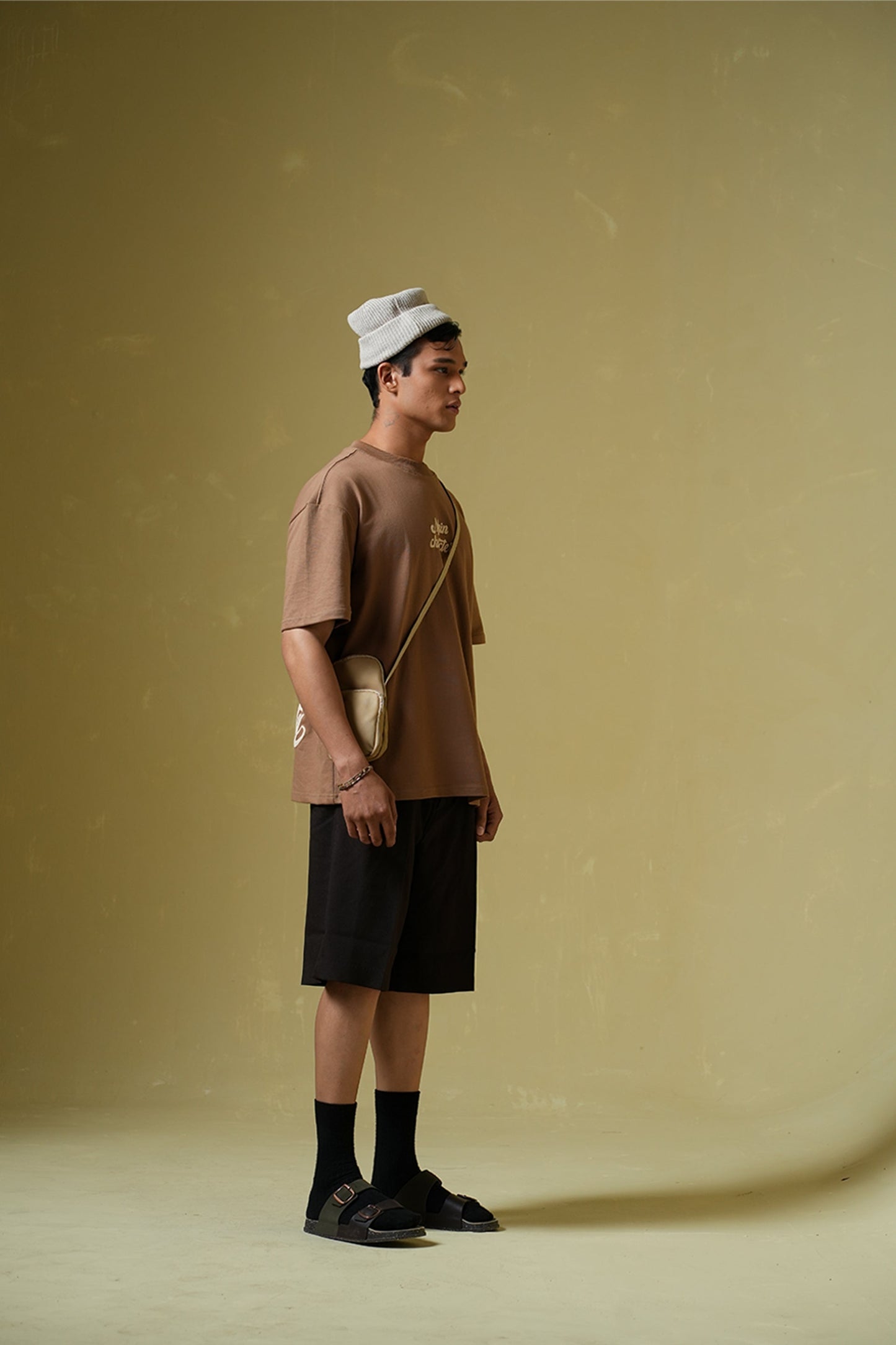 Sky Society Light brown oversized t-shirt