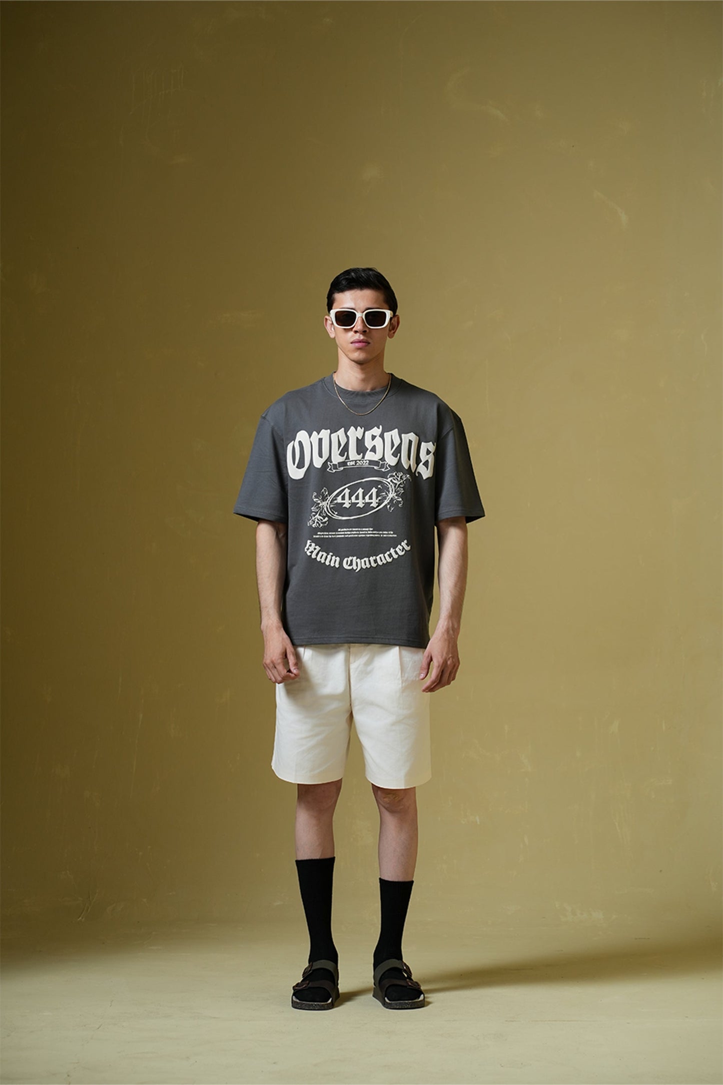 Overseas Smokey Grey Oversized T-Shirt