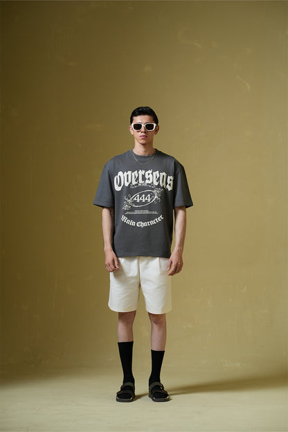 Overseas Smokey Grey Oversized T-Shirt