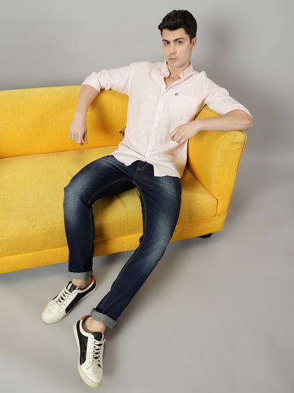 Pink Onyx Pure Linen Shirt