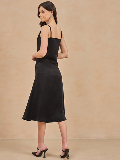 Cowl Neck Midi Dress