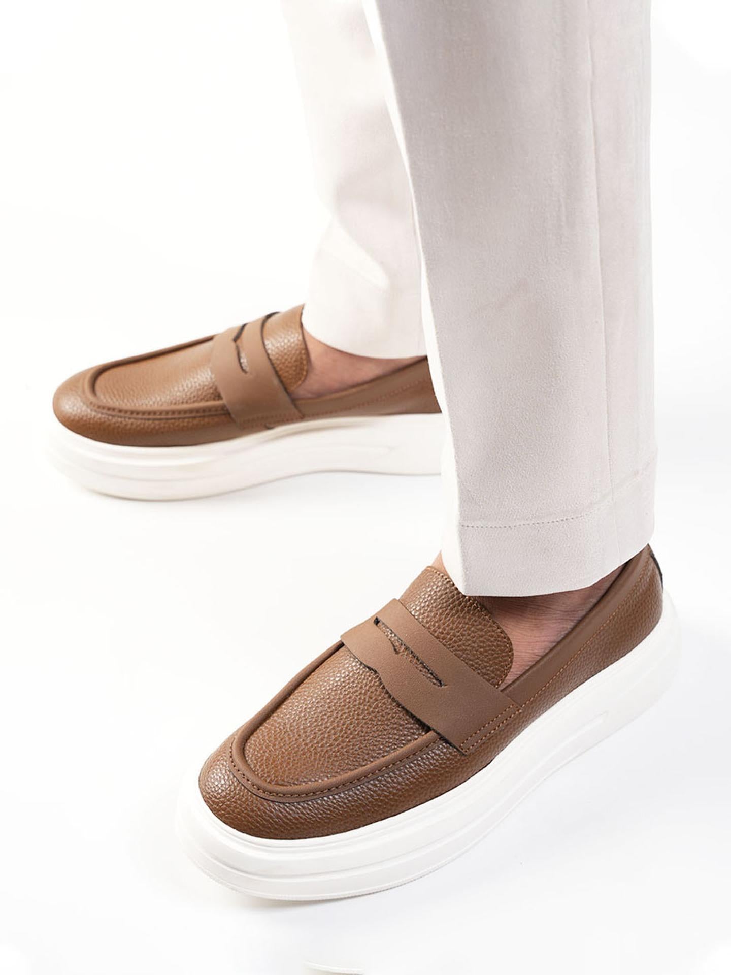 Monkstory Chunky Luxe Slip-On Sneakers - Tabac Brown