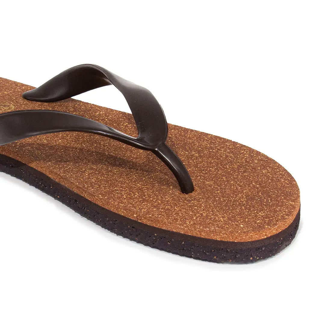 Exis Thong-Strap Cork Brown Men Flip-Flops