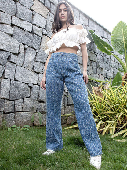 Women Comfort Relaxed Fit Mid-Rise Stretchable Jeans