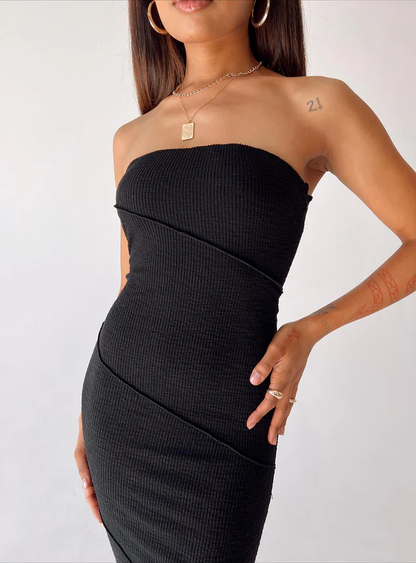 MWB Tube Midi Dress Black