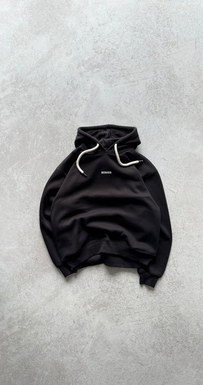 Black Heavyweight Baggy Hoodie